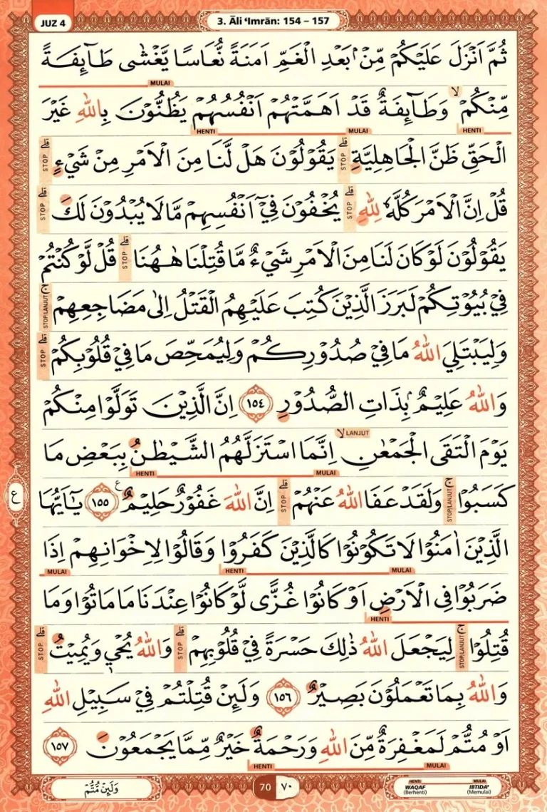 Al Quran Halaman 70