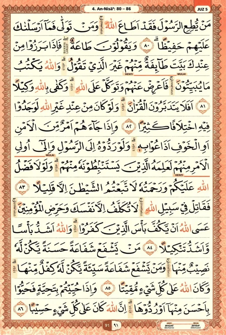 Al Quran Halaman 91