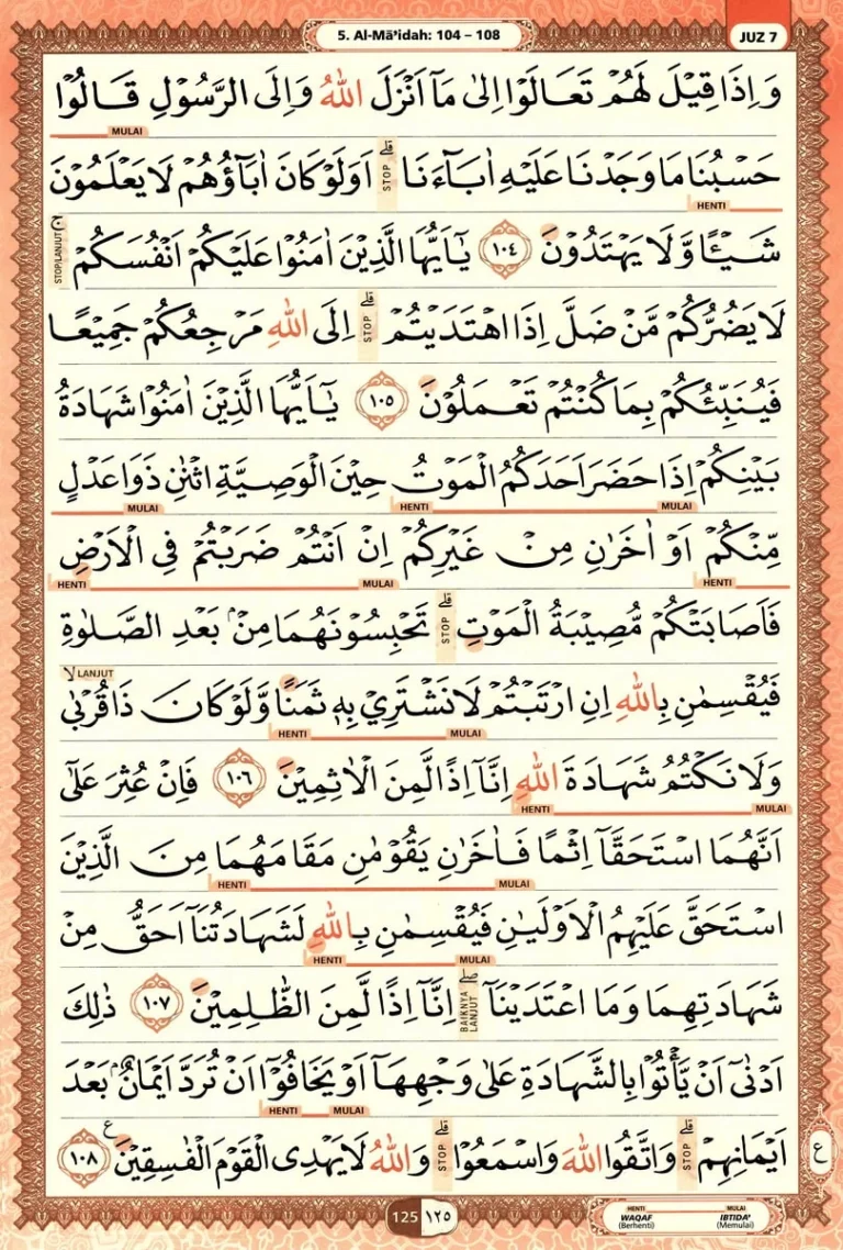 Al Quran Halaman 125