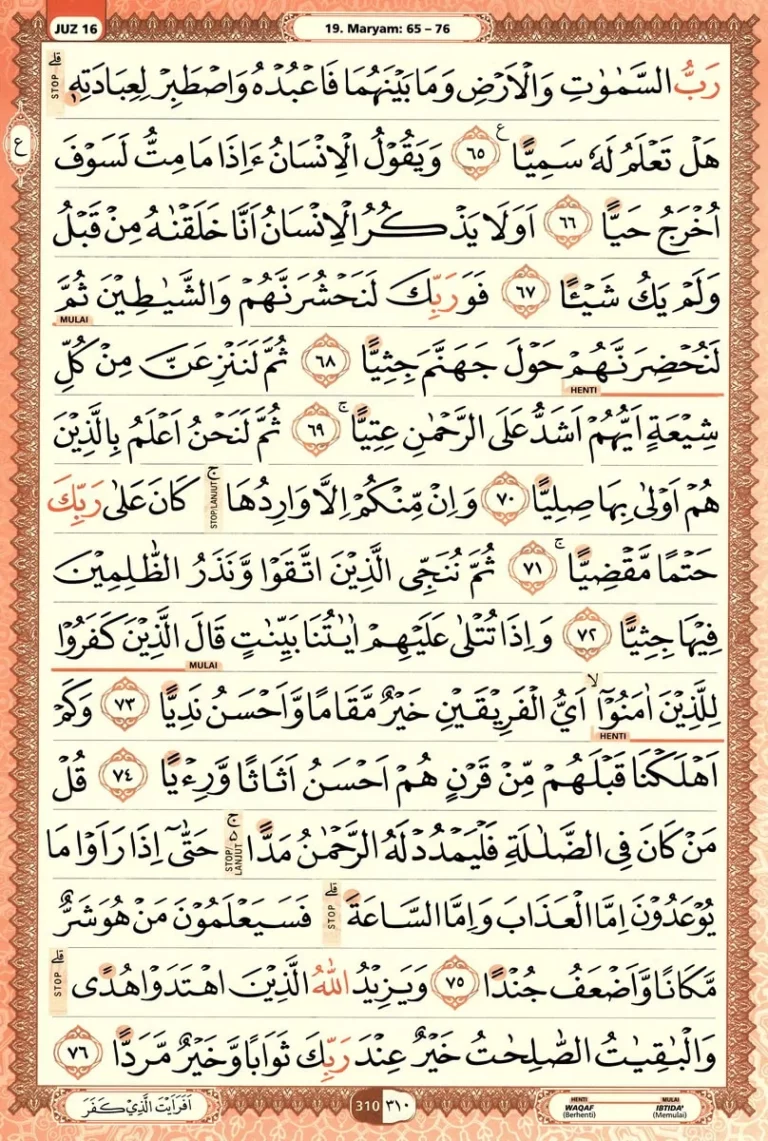 Al Quran Halaman 310