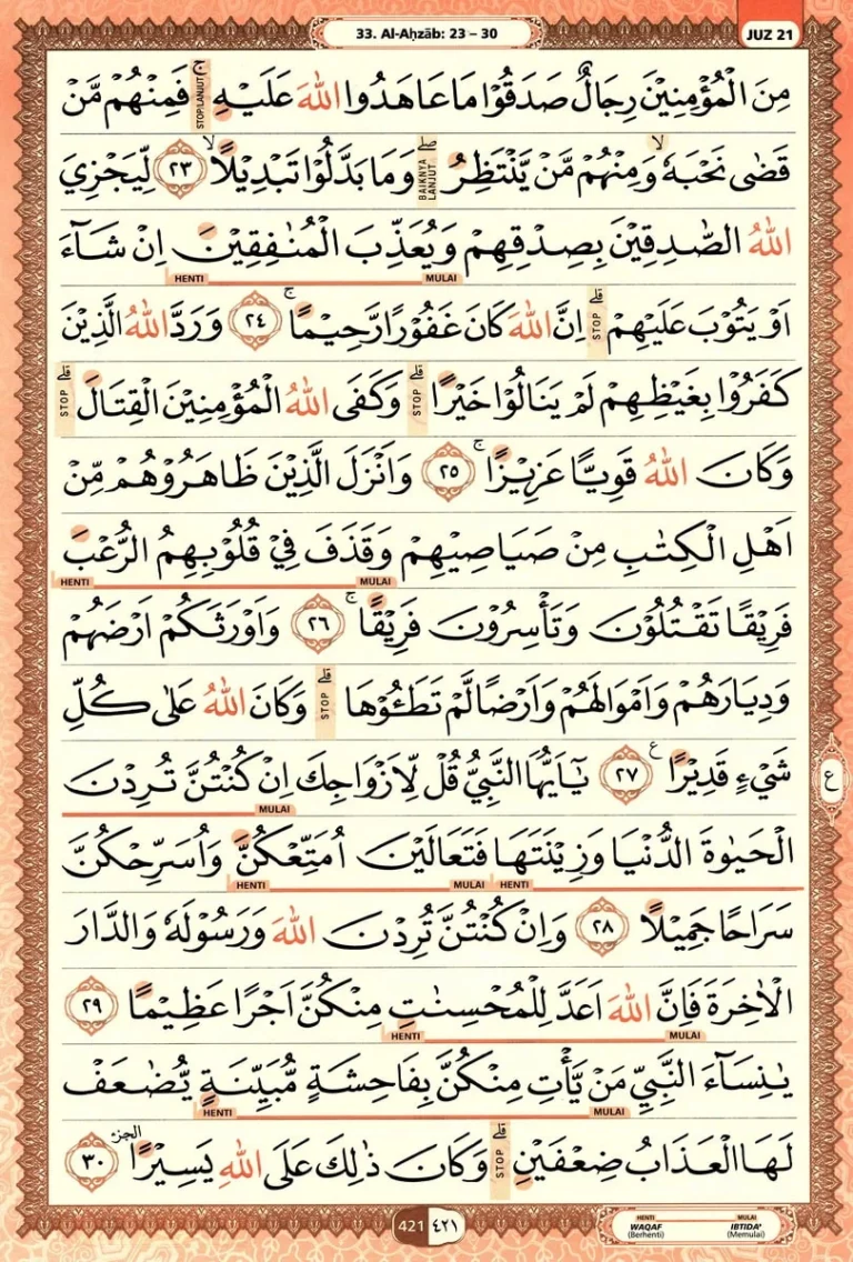 Al Quran Halaman 421