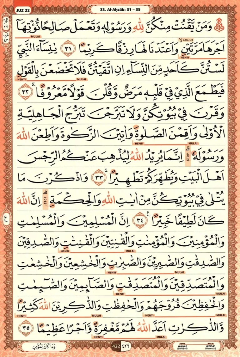 Al Quran Halaman 422