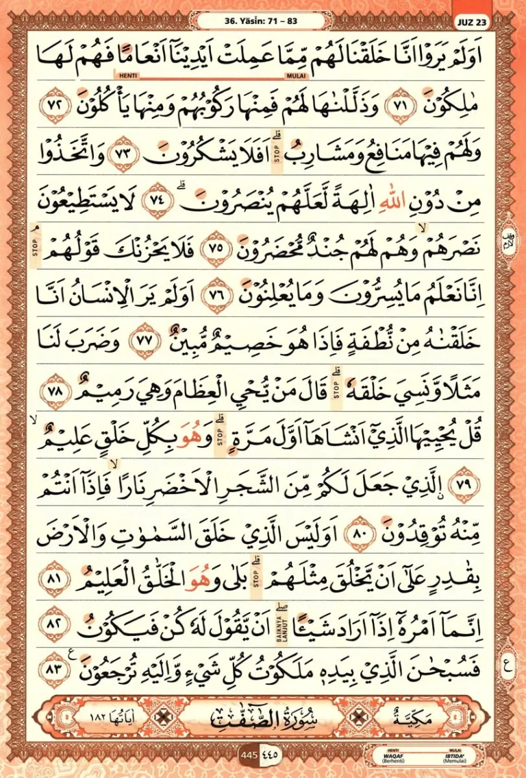 Al Quran Halaman 445