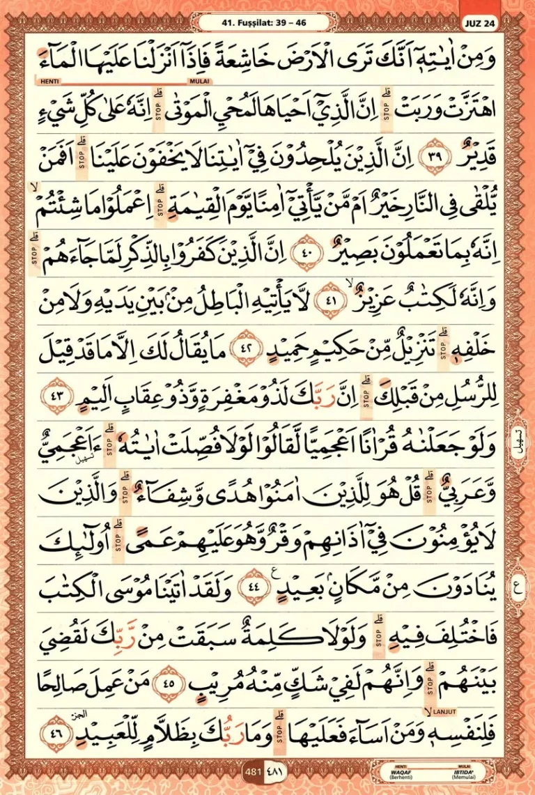 Al Quran Halaman 481