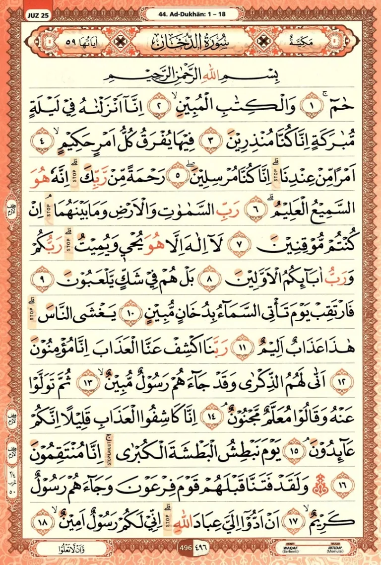 Al Quran Halaman 496