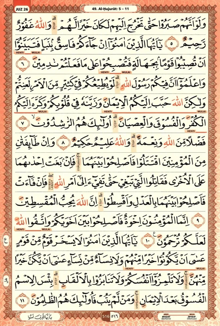 Al Quran Halaman 516