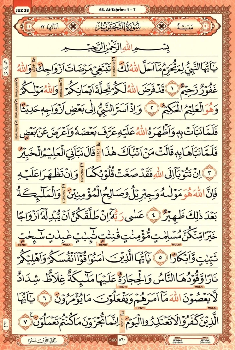 Al Quran Halaman 560