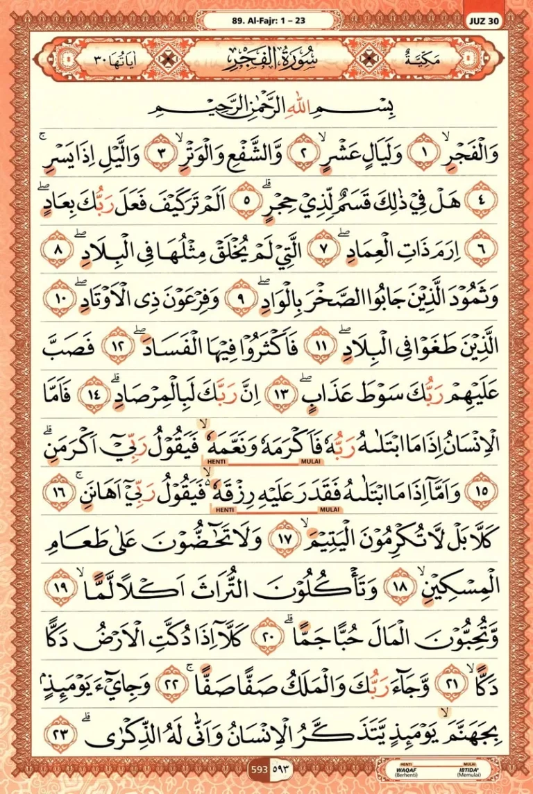 Al Quran Halaman 593